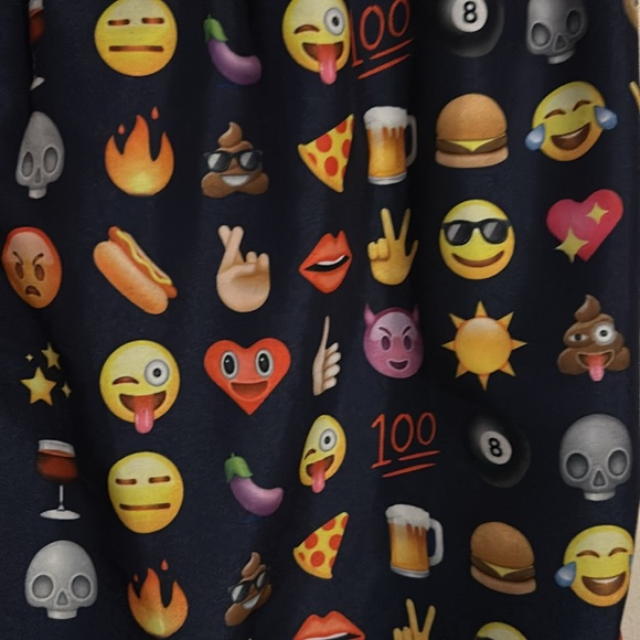 Broken Threads XL Black Emoji Swim Trunks - Picture 3 of 13